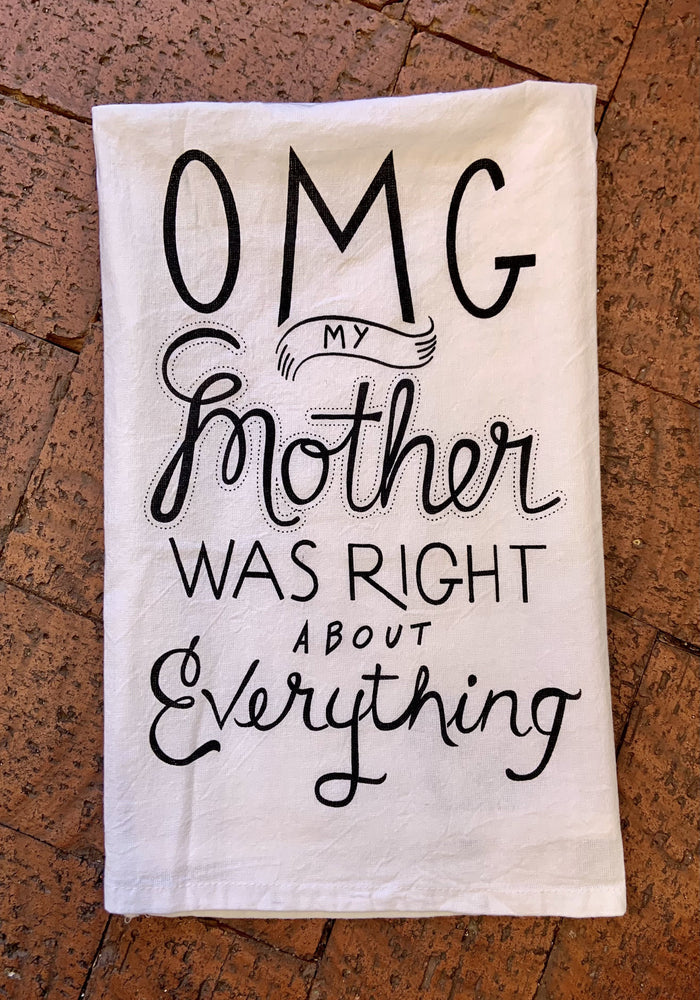 OMG Flour Sack Dish Towel