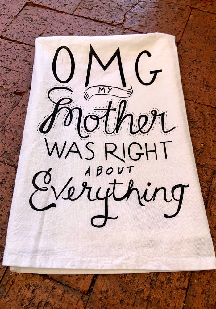 OMG Flour Sack Dish Towel