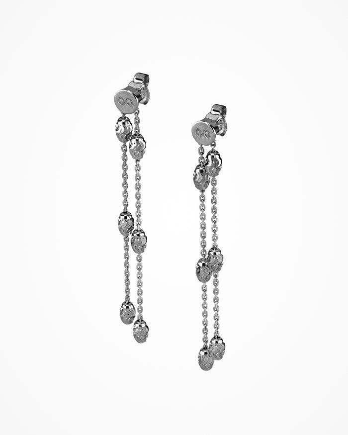 Orecchini in argento Station Typhoon placcati gun metal