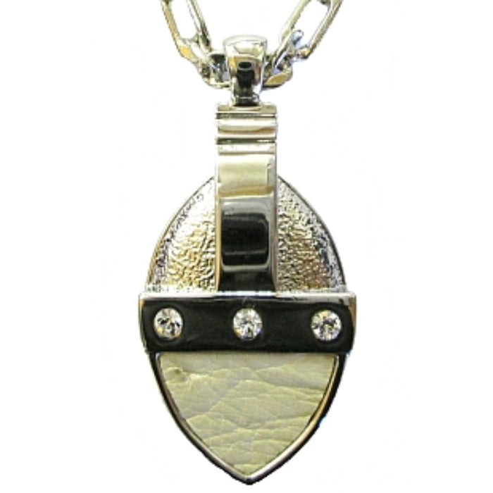 Ostrich Leather Large Pendant - Soia