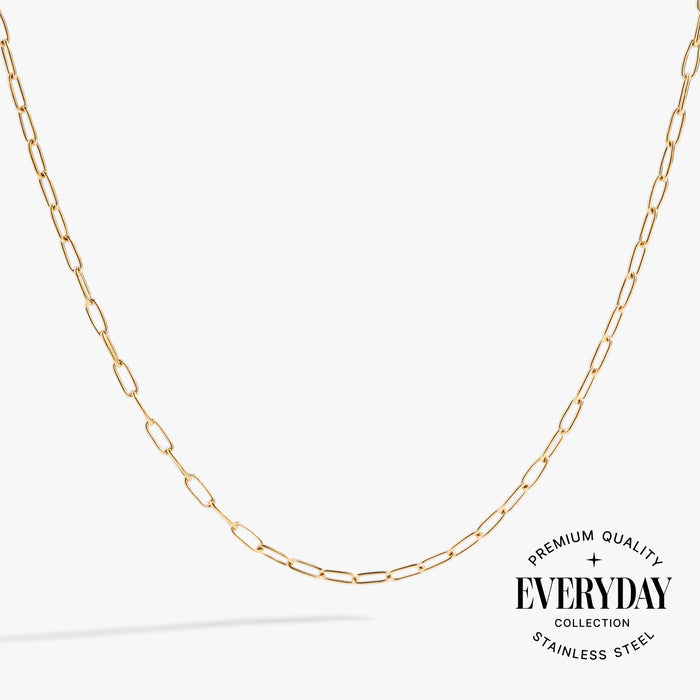 Paperclip Charm & Layering Necklace