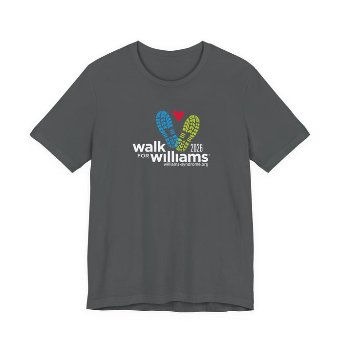PERSONALIZED! 2026 Official Walk for Williams Adult Unisex Tee