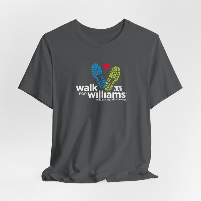 PERSONALIZED! 2026 Official Walk for Williams Adult Unisex Tee