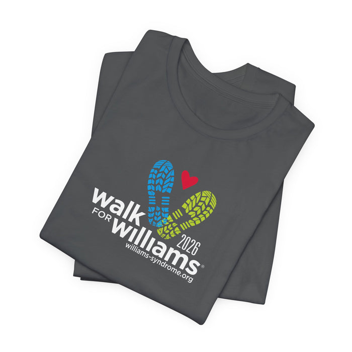 PERSONALIZED! 2026 Official Walk for Williams Adult Unisex Tee