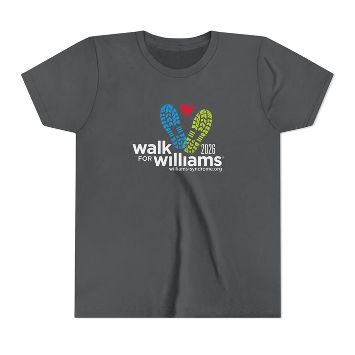 PERSONALIZED! 2026 Official Walk for Williams Youth Tee