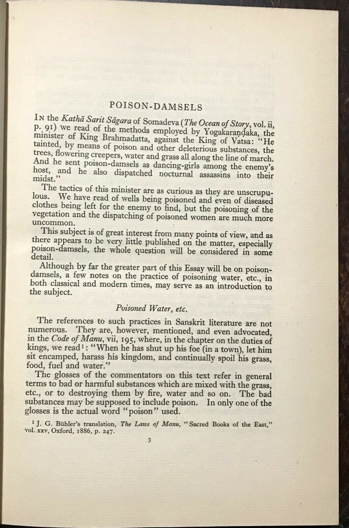 POISON-DAMSELS AND OTHER ESSAYS IN FOLKLORE - Ltd Ed, 1952 EROTICA PROSTITUTION
