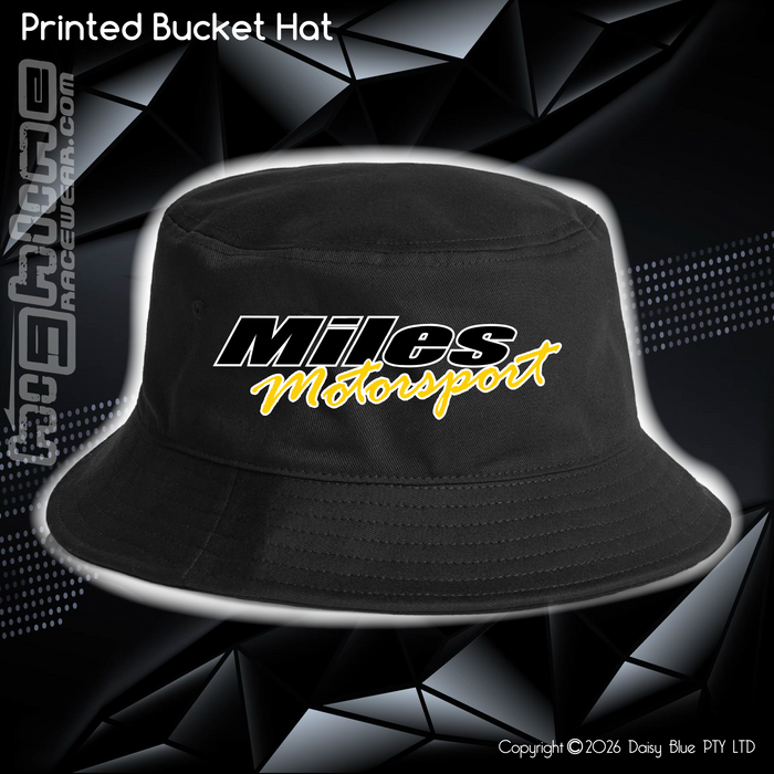 Printed Bucket Hat - Miles Motorsport