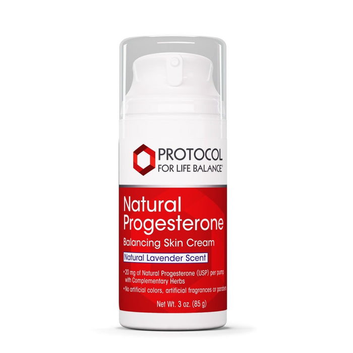 Protocol For Life Balance Natural Progesterone Liposomal Skin Cream With Lavender 3 Oz - P3346 - The Oasis of Health