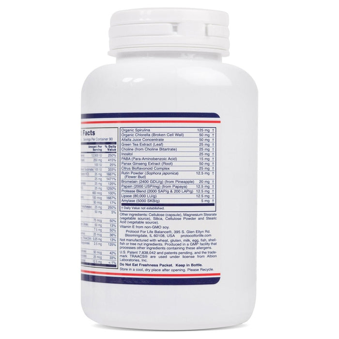 Protocol For Life Balance Ortho Multi Greens Iron - Free 180 Vcaps - P3788 - The Oasis of Health