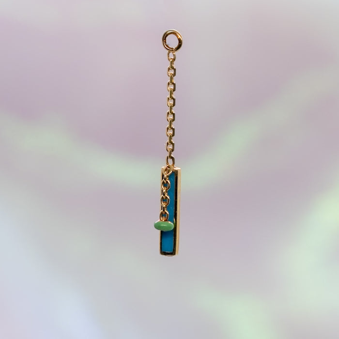 Pupil Hall Short Vibrant Blue Block Charm