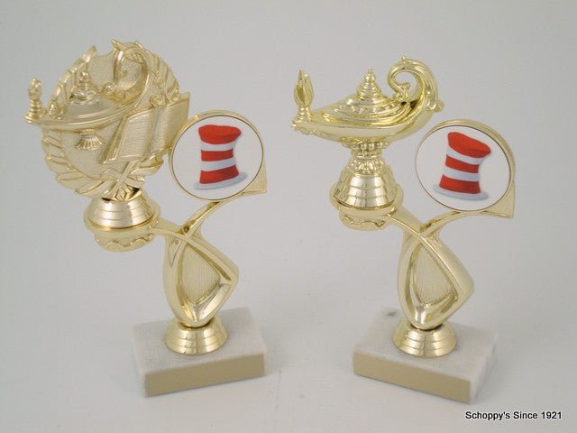 Hat Logo Offset Trophy - Schoppy's Since 1921