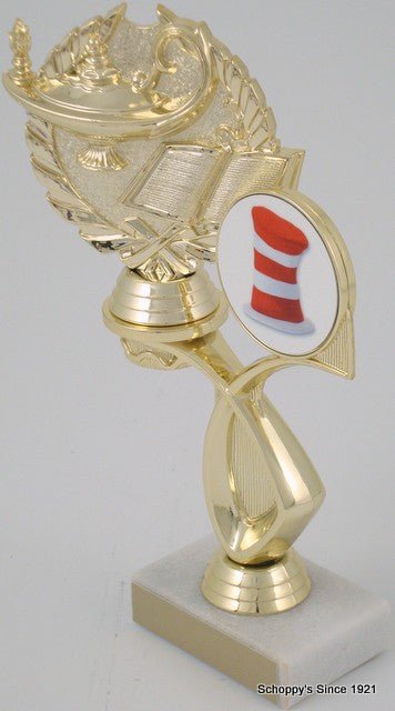 Hat Logo Offset Trophy - Schoppy's Since 1921