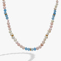 Sandy Peach Ombre Semi-Precious Beaded Necklace