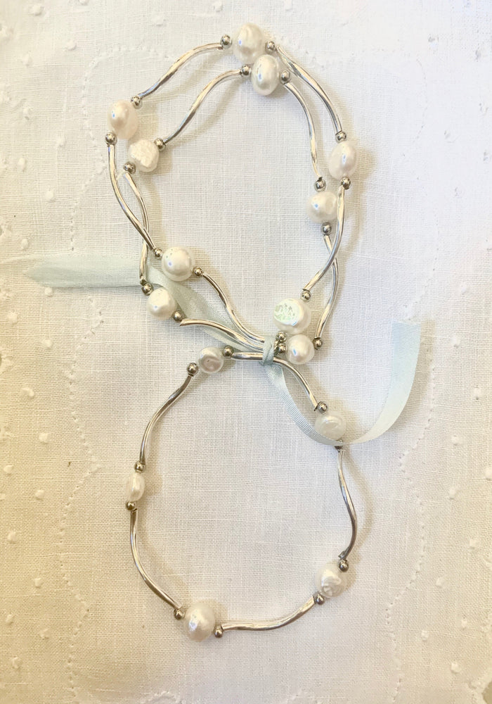 Set of Three Pearl Bracelets