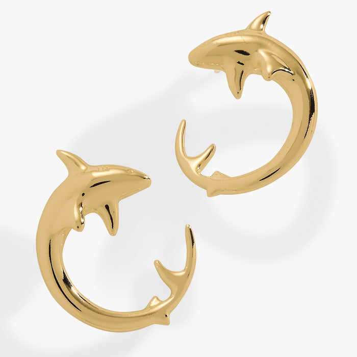 Shark Hoop Earring
