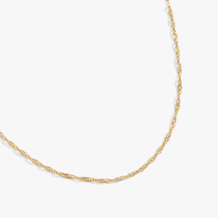 Singapore Chain Charm & Layering Necklace