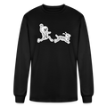 Skeleton Friends Long Sleeve T-Shirt - black