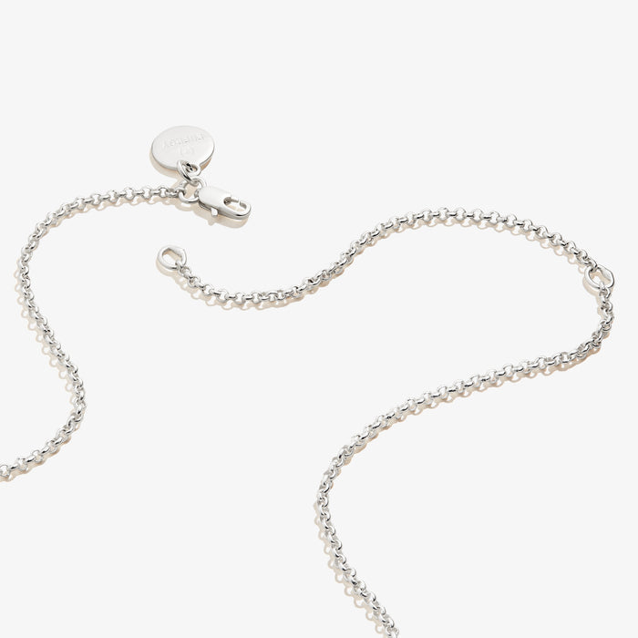 Small Circle Charm Necklace, 19''