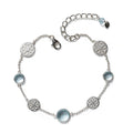 Southern Gates® Blue Topaz Heart Scroll Bracelet