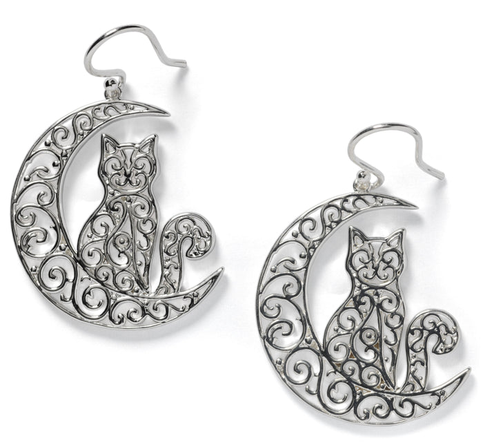 Southern Gates® Cat and Moon Earrings