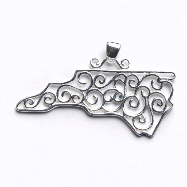 Southern Gates® Filagree North Carolina State Pendant