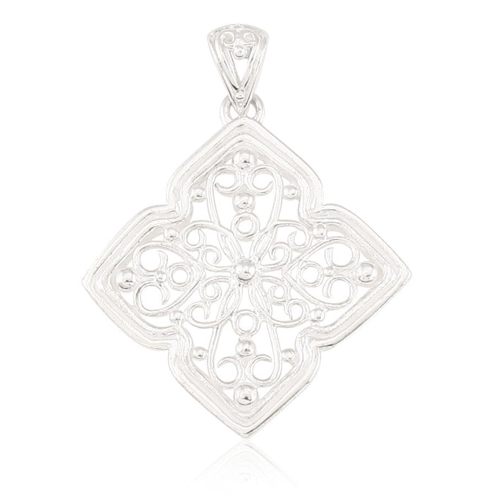 Southern Gates® Four Petal Scroll Pendant