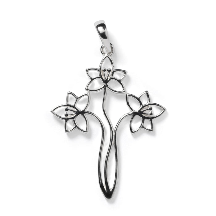 Southern Gates® Lily Cross Pendant