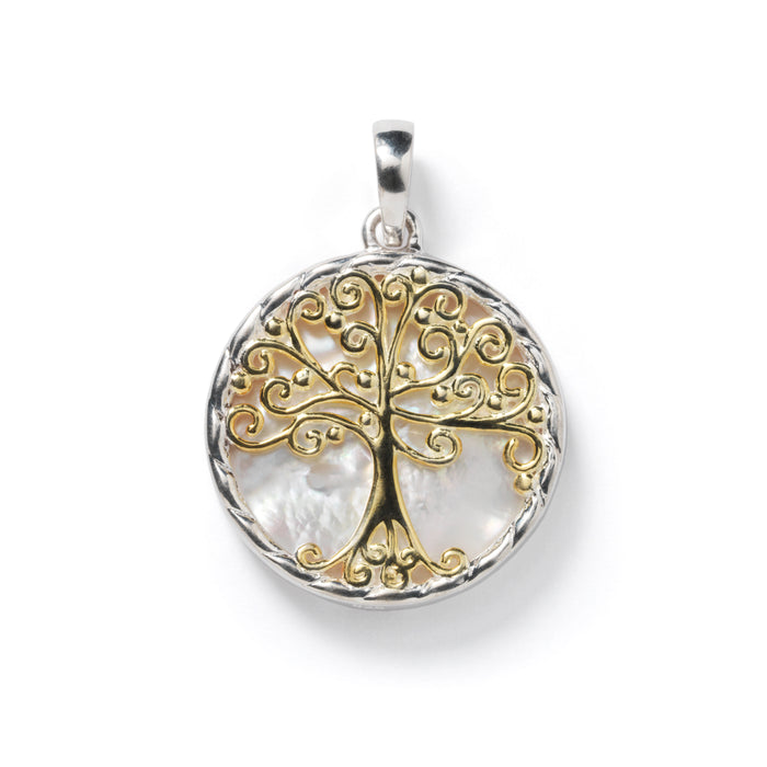 Southern Gates® Mother of Pearl Gold Oak Tree Pendant