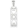 Southern Gates® Rectangle Heart Scroll Pendant