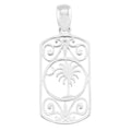 Southern Gates® Rectangular Palmetto Tree and Moon Scroll Pendant