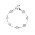 Southern Gates® Rose Quartz Heart Scroll Bracelet