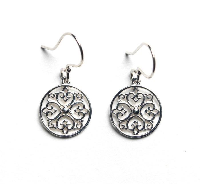 Southern Gates® Round Heart Design Earrings