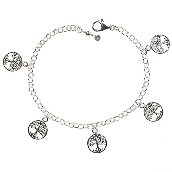 Southern Gates® Round Oak Tree Charm Bracelet