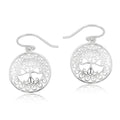 Southern Gates® Scroll Frame Oak Tree Earrings