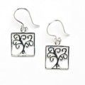 Southern Gates® Square Southern Oak Tree Earrings