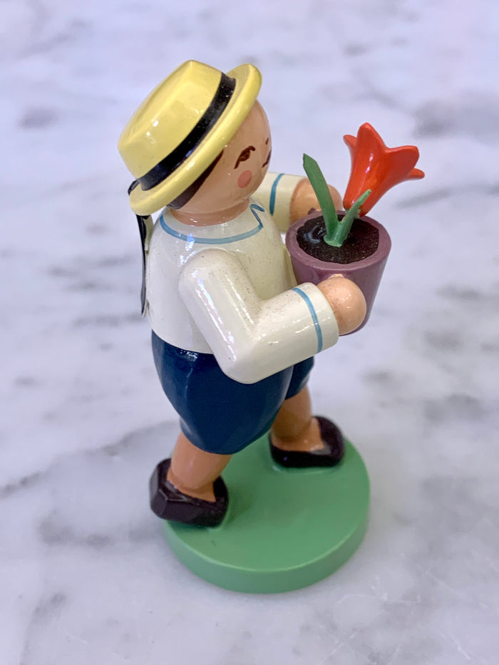 Springtime Boy with Flower