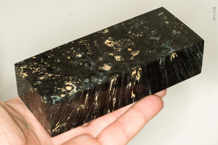 Stabilized box elder burl wood block