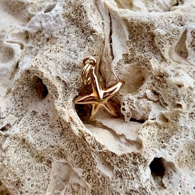 Starfish Charm in 14K Pink Gold