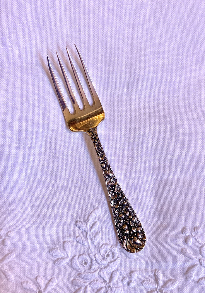 Sterling Repoussé Baby Fork