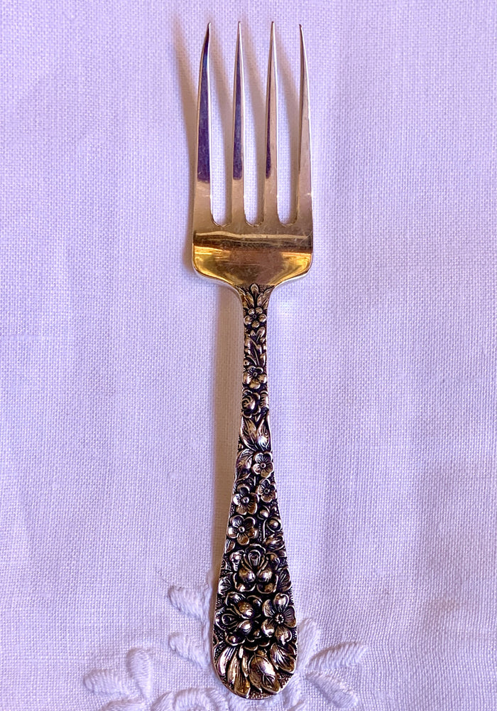 Sterling Repoussé Baby Fork