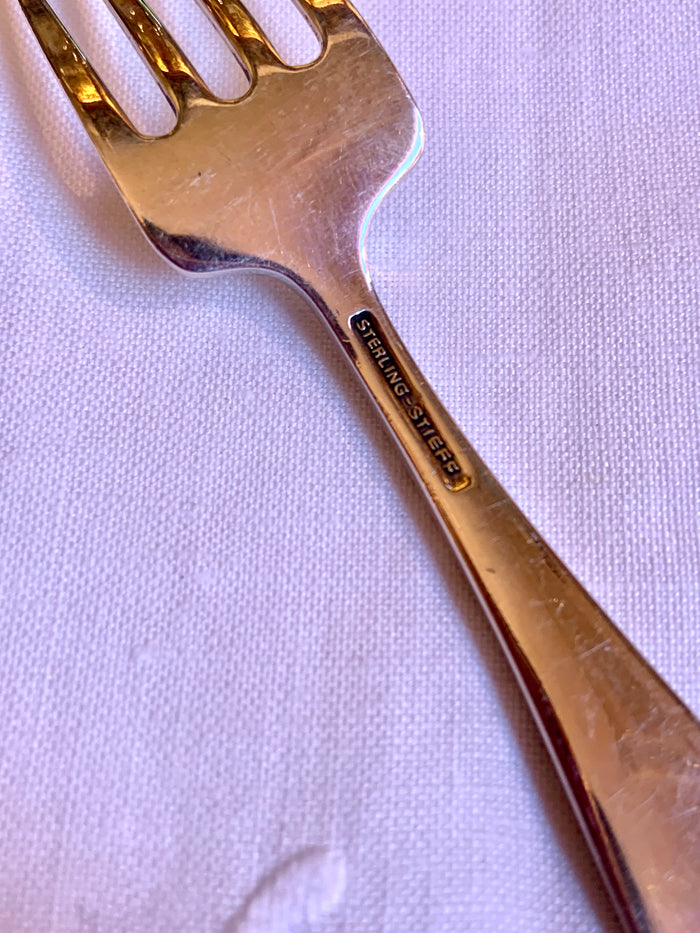 Sterling Repoussé Baby Fork
