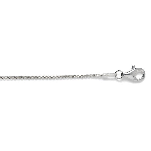 Sterling Silver 1.3mm Rounded Box Chain