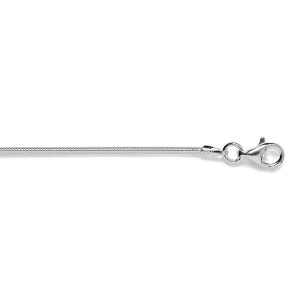 Sterling Silver 1.3mm Silver Snake Chain