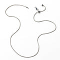 Sterling Silver 1.3mm Wheat Chain with Smartbead