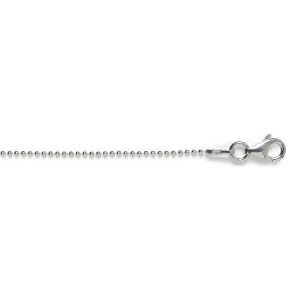 Sterling Silver 1mm Bead Chain