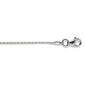 Sterling Silver 1mm Diamond Cut Rope Chain