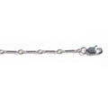 Sterling Silver 1mm Tiny Bar Chain