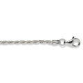 Sterling Silver 2.3mm Diamond Cut Rope Chain