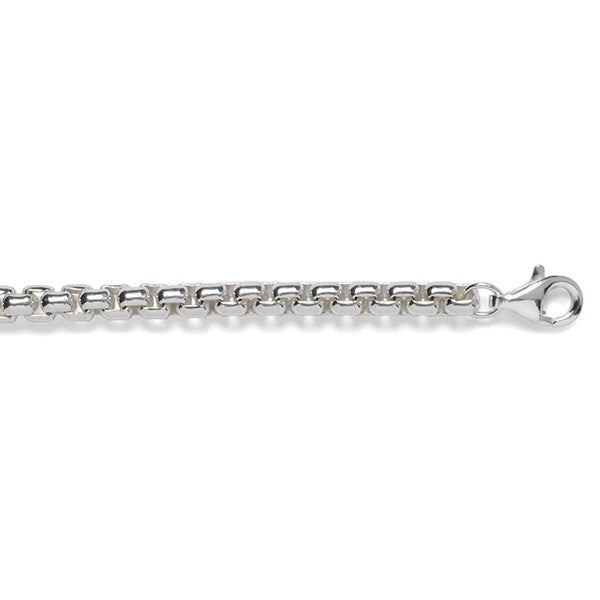 Sterling Silver 3.6mm Rounded Box Chain
