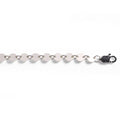 Sterling Silver Flat Round Bar Chain